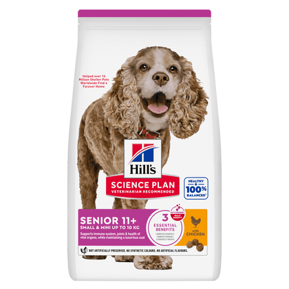 Hill's Science Plan Senior Small & Mini Dry Dog Food - Chicken