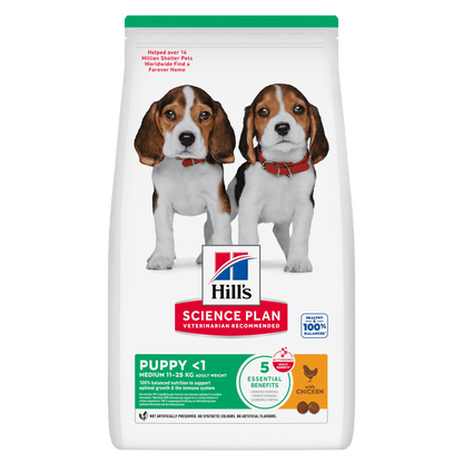 Hill's Science Plan Medium Puppy <1 Dry Dog Food - Chicken