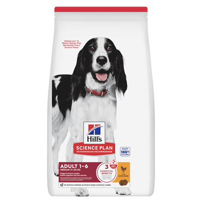 Hill's Hill'S Medium Science Plan Chicken Adult Dry pet food packaging