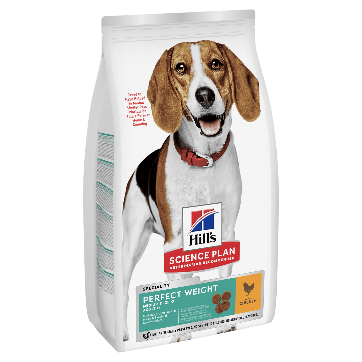 Hill's Science Plan Perfect Weight Medium Adult 1+ Dry Dog Food - Chicken