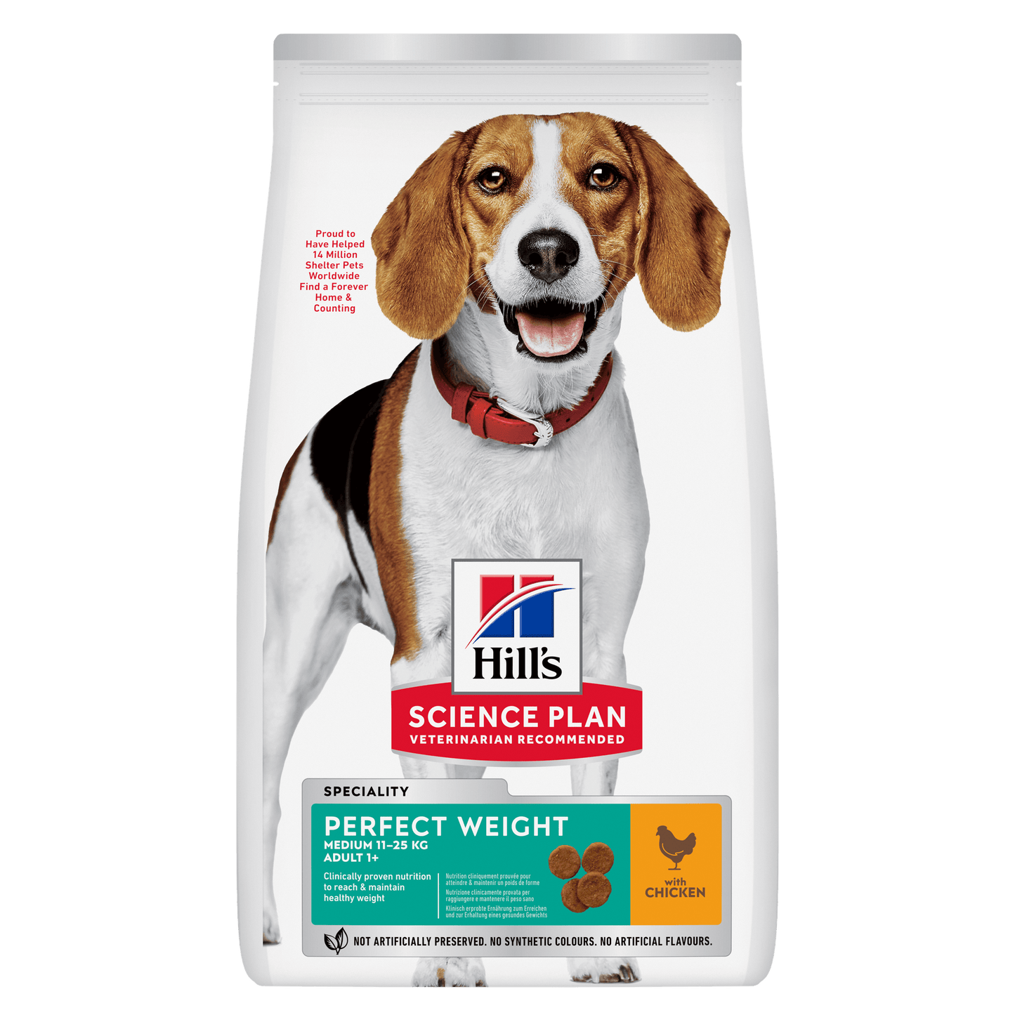 Hill's Science Plan Perfect Weight Medium Adult 1+ Dry Dog Food - Chicken