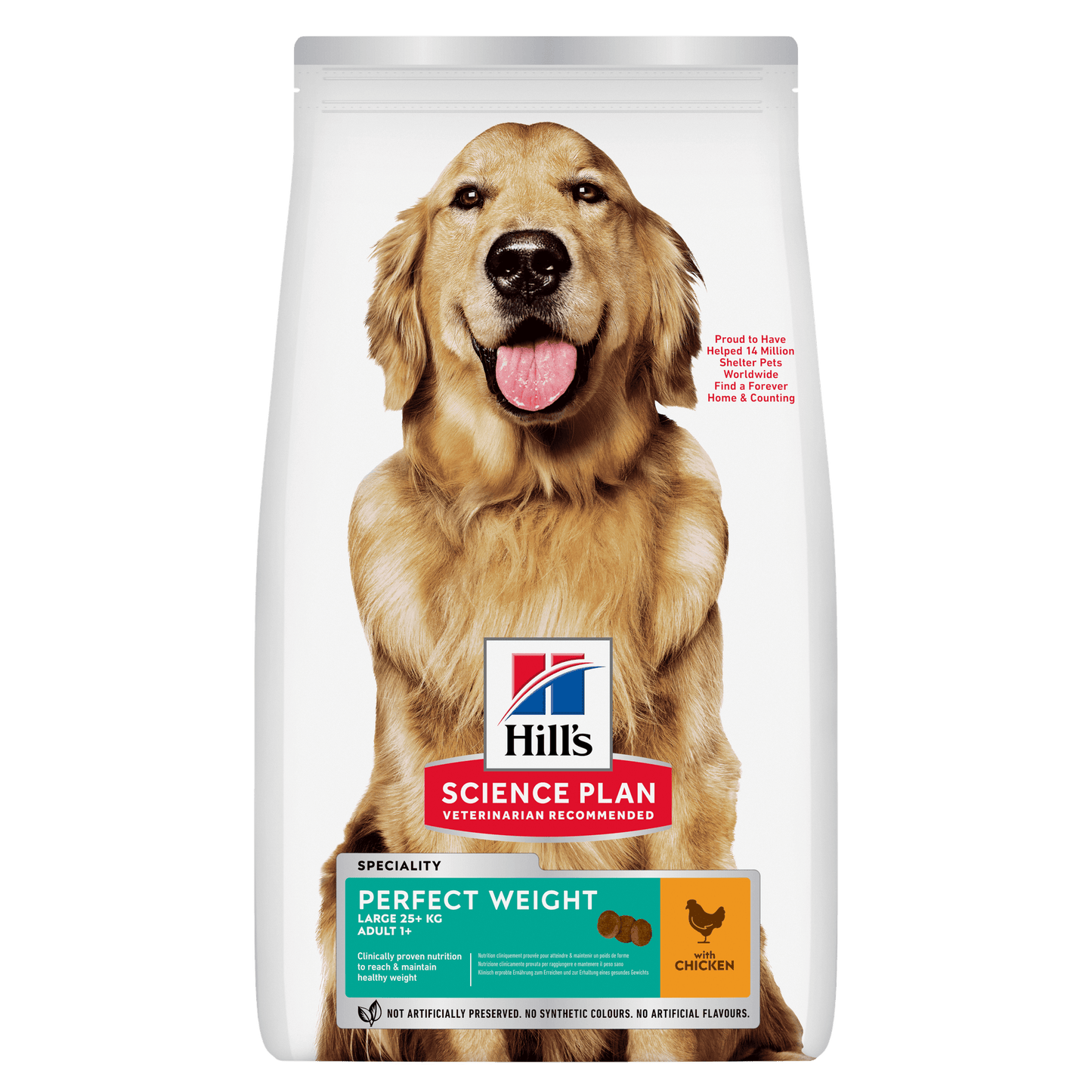 Hill's Science Plan Perfect Weight Large Adult 1+ Dry Dog Food - Chicken