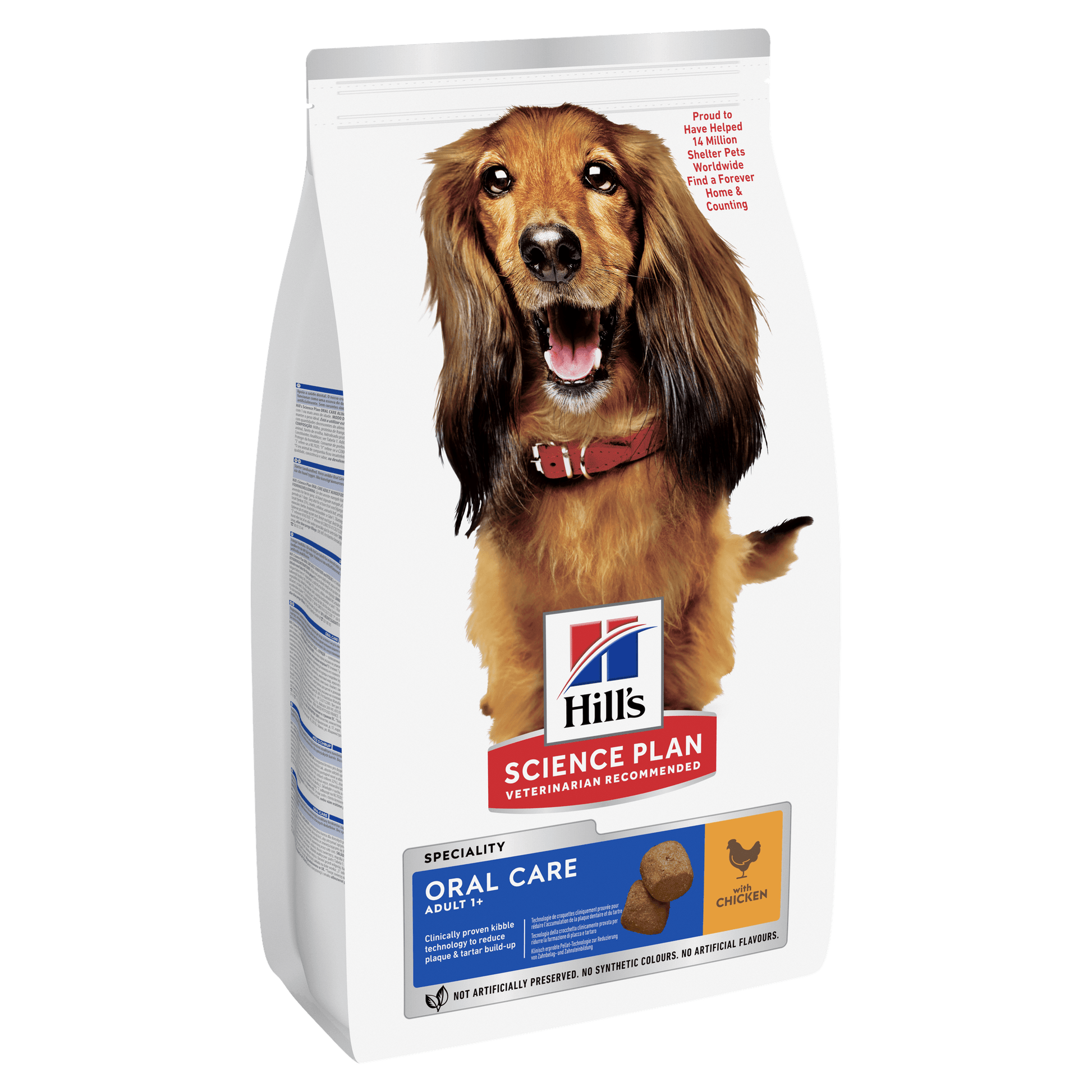 Hill's Hill'S Science Plan Oral Care Chicken Adult Dry Dog Food pet food packaging