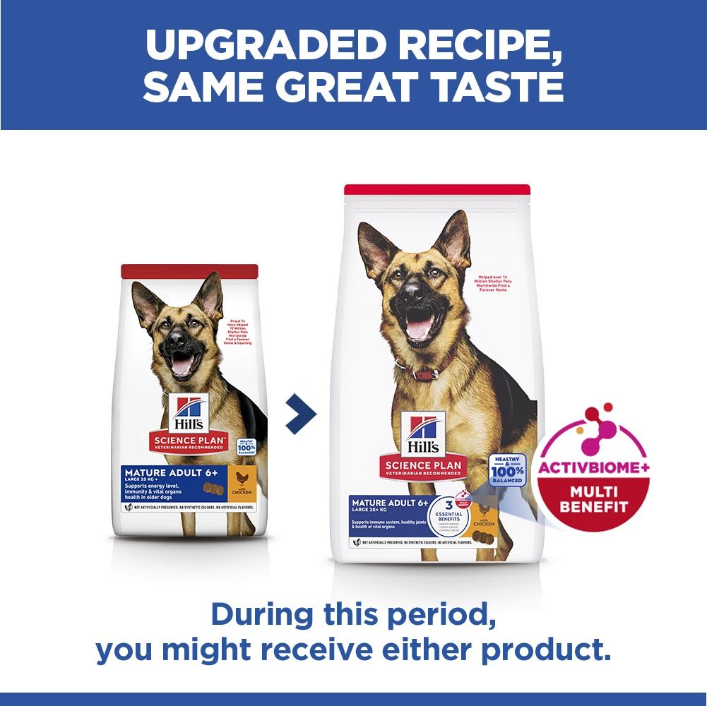 Hill's Science Plan Large Mature Adult 6+ Dry Dog Food - Chicken