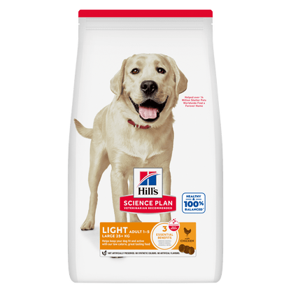 Hill's Science Plan Light Large Adult 1-5 Dry Dog Food - Chicken