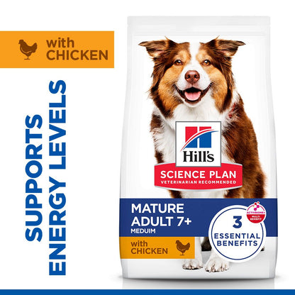 Hill's Science Plan Medium Mature Adult 7+ Dry Dog Food - Chicken