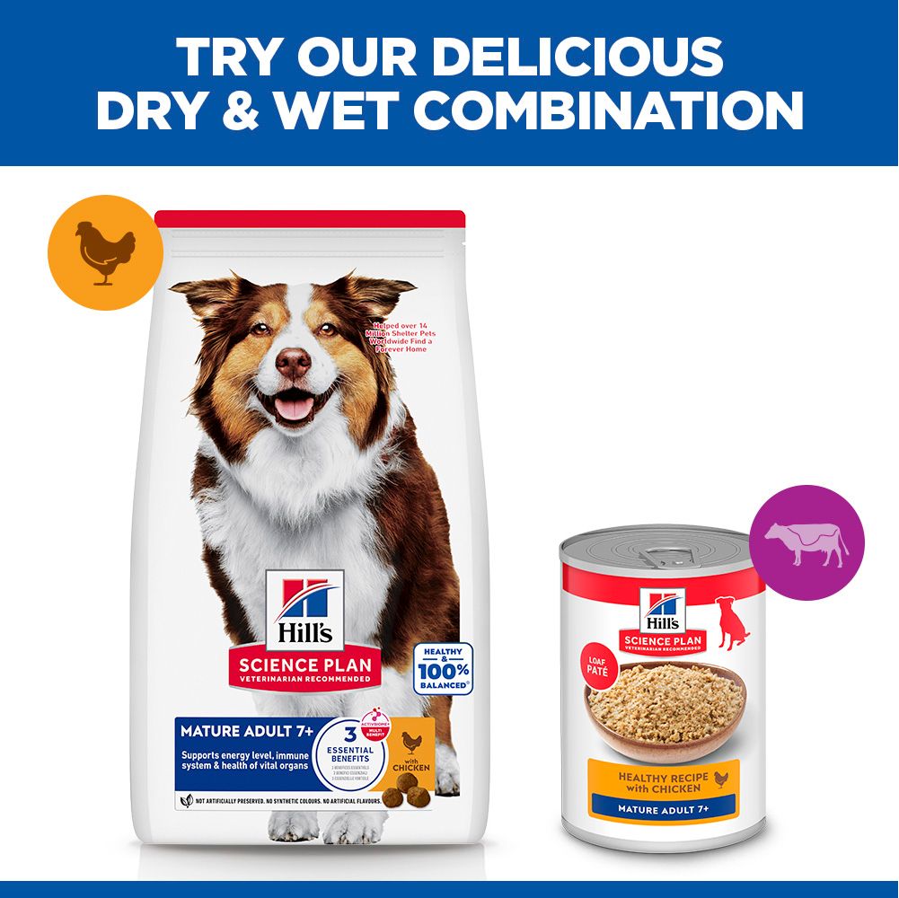Hill's Science Plan Medium Mature Adult 7+ Dry Dog Food - Chicken