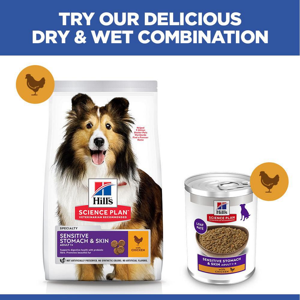 Hill's Science Plan Sensitive Stomach & Skin Medium Adult 1+ Dry Dog Food - Chicken