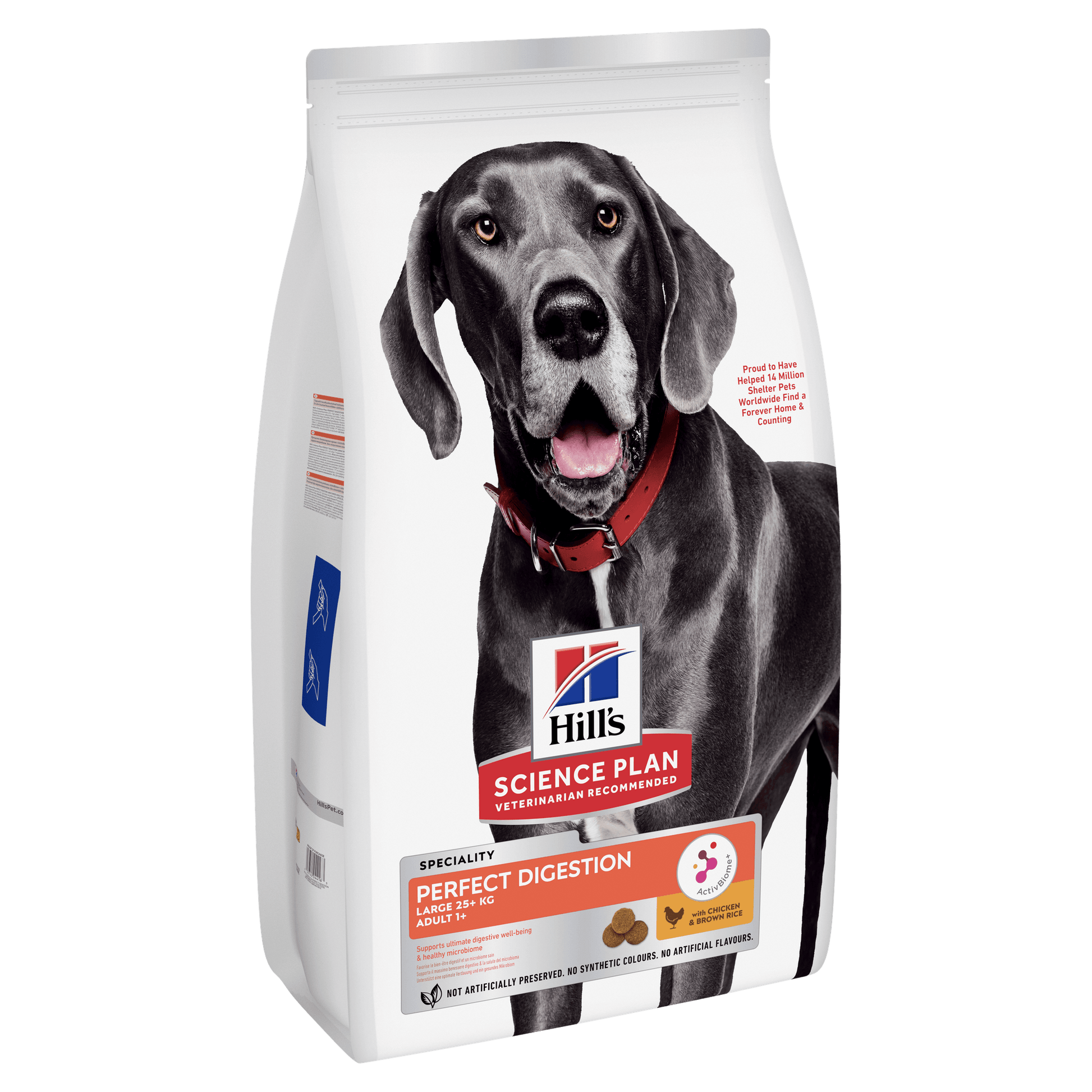 Hill's Pet Nutrition Hill'S Pet Nutrition Hill Science Plan Digestion Brown Chicken Adult Dry Dog Food pet food packaging