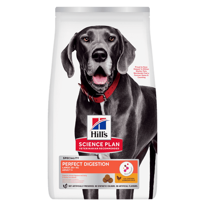Hill's Science Plan Perfect Digestion Large Breed Adult 1+ Dry Dog Food - Chicken & Brown Rice