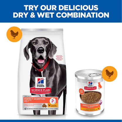 Hill's Science Plan Perfect Digestion Large Breed Adult 1+ Dry Dog Food - Chicken & Brown Rice