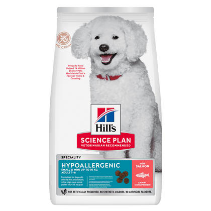 Hill's Science Plan Hypoallergenic Small & Mini Adult Dry Dog Food - Salmon