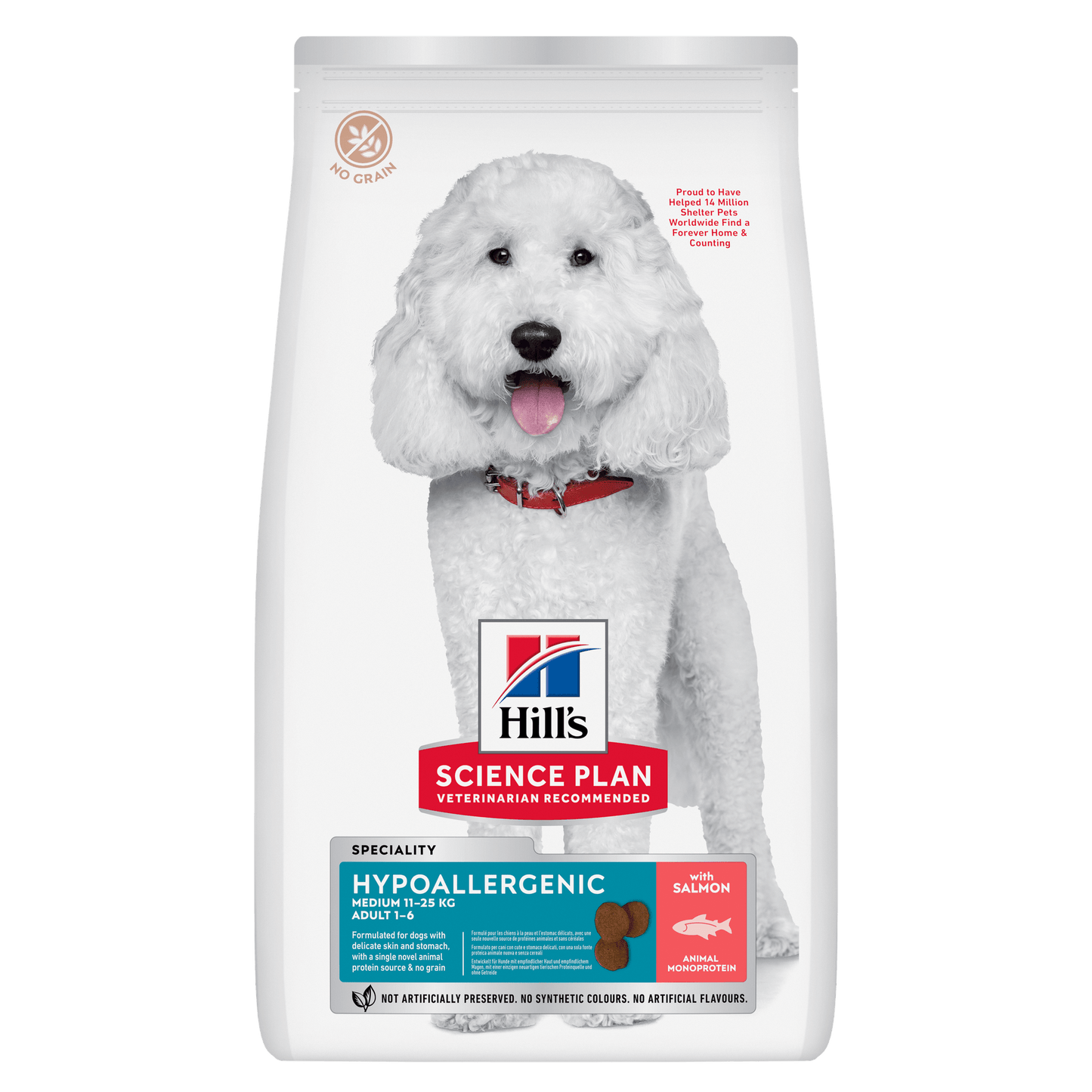Hill's Science Plan Hypoallergenic Medium Adult Dry Dog Food - Salmon