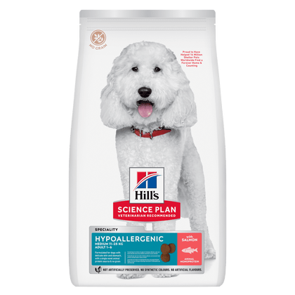Hill's Science Plan Hypoallergenic Medium Adult Dry Dog Food - Salmon