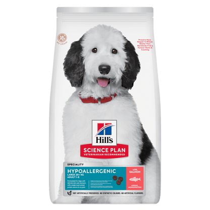 Hill's Science Plan Hypoallergenic Large Adult Dry Dog Food - Salmon