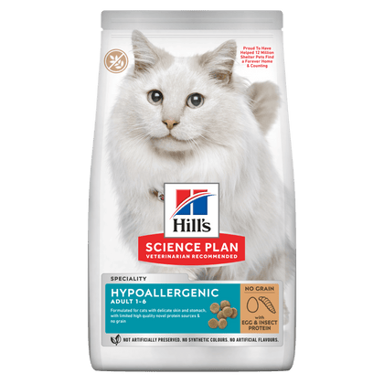 Hill's Science Plan Hypoallergenic Insect & Egg Adult Dry Cat Food