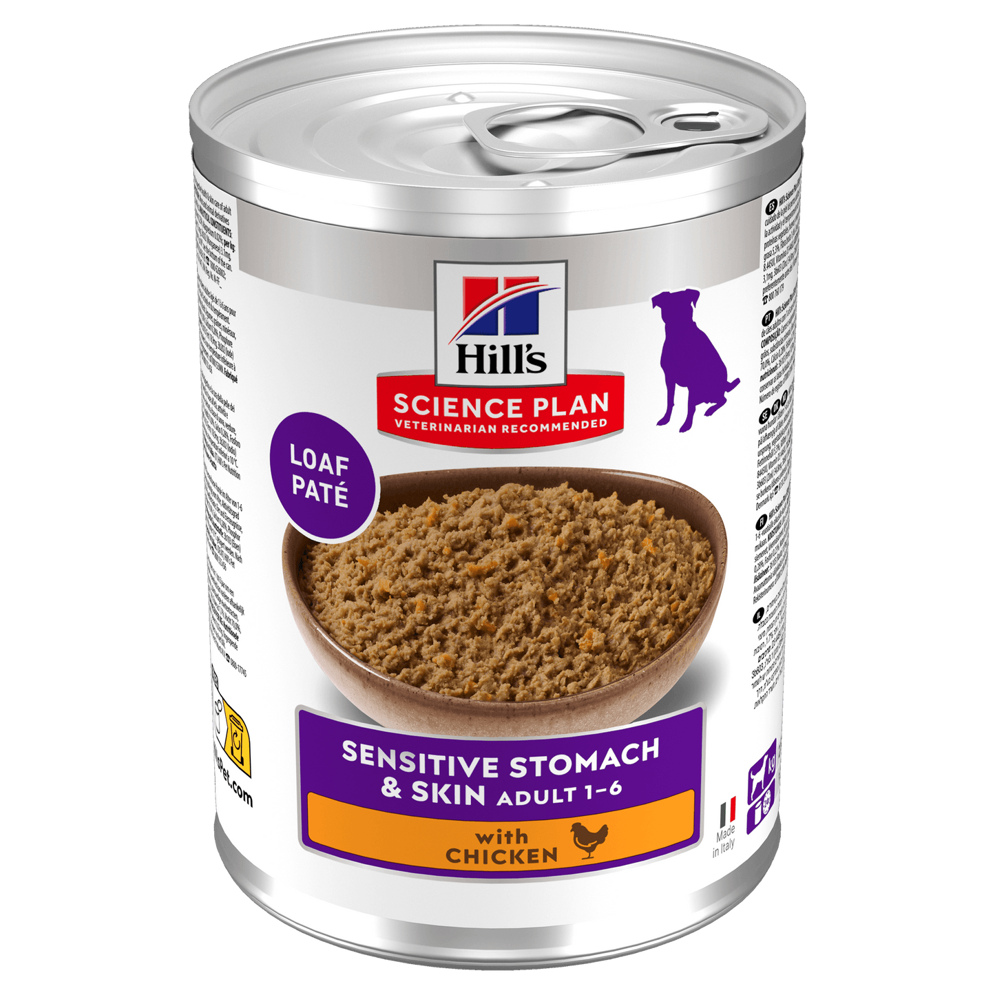 Hill's Science Plan Canine Adult Sensitive Stomach & Skin with Chicken Can Wet Dog Food
