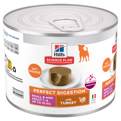 Hill's Science Plan Perfect Digestion Small & Mini Adult Wet Dog Food - Turkey