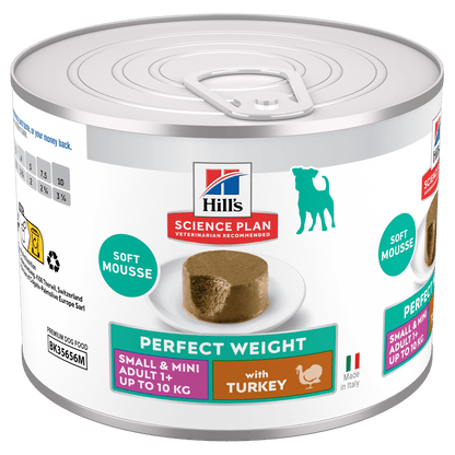 Hill's Science Plan Perfect Weight Adult Small & Mini Wet Dog Food - Turkey