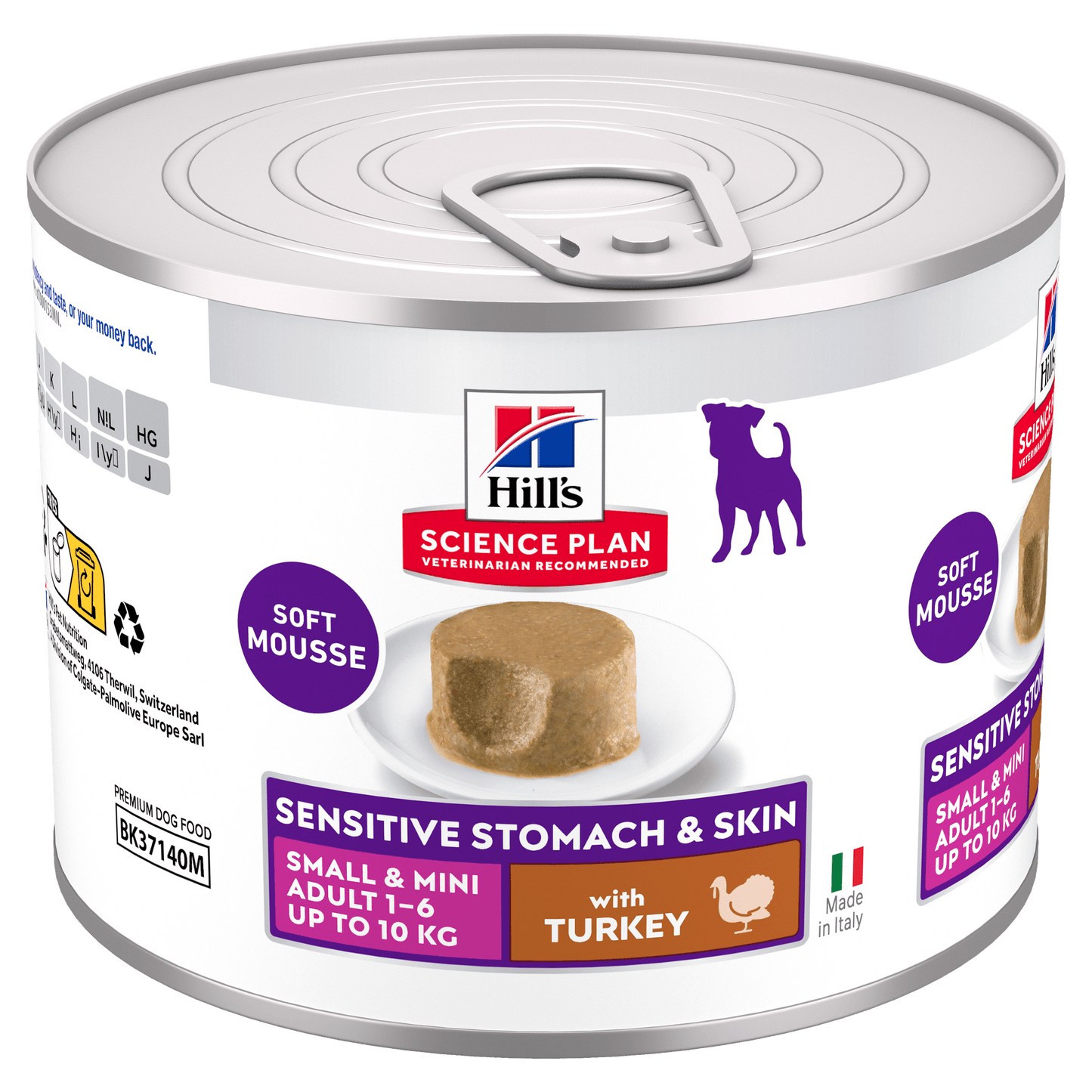 Hill's Science Plan Sensitive Stomach & Skin Small & Mini Adult Mousse with Turkey Wet Dog Food