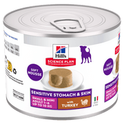 Hill's Science Plan Sensitive Stomach & Skin Small & Mini Adult Mousse with Turkey Wet Dog Food