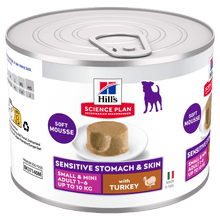 Hill's Science Plan Sensitive Stomach & Skin Small & Mini Adult Mousse with Turkey Wet Dog Food