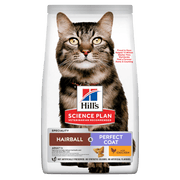 Hill's Science Plan Hairball & Perfect Coat Adult Dry Cat Food - Chicken