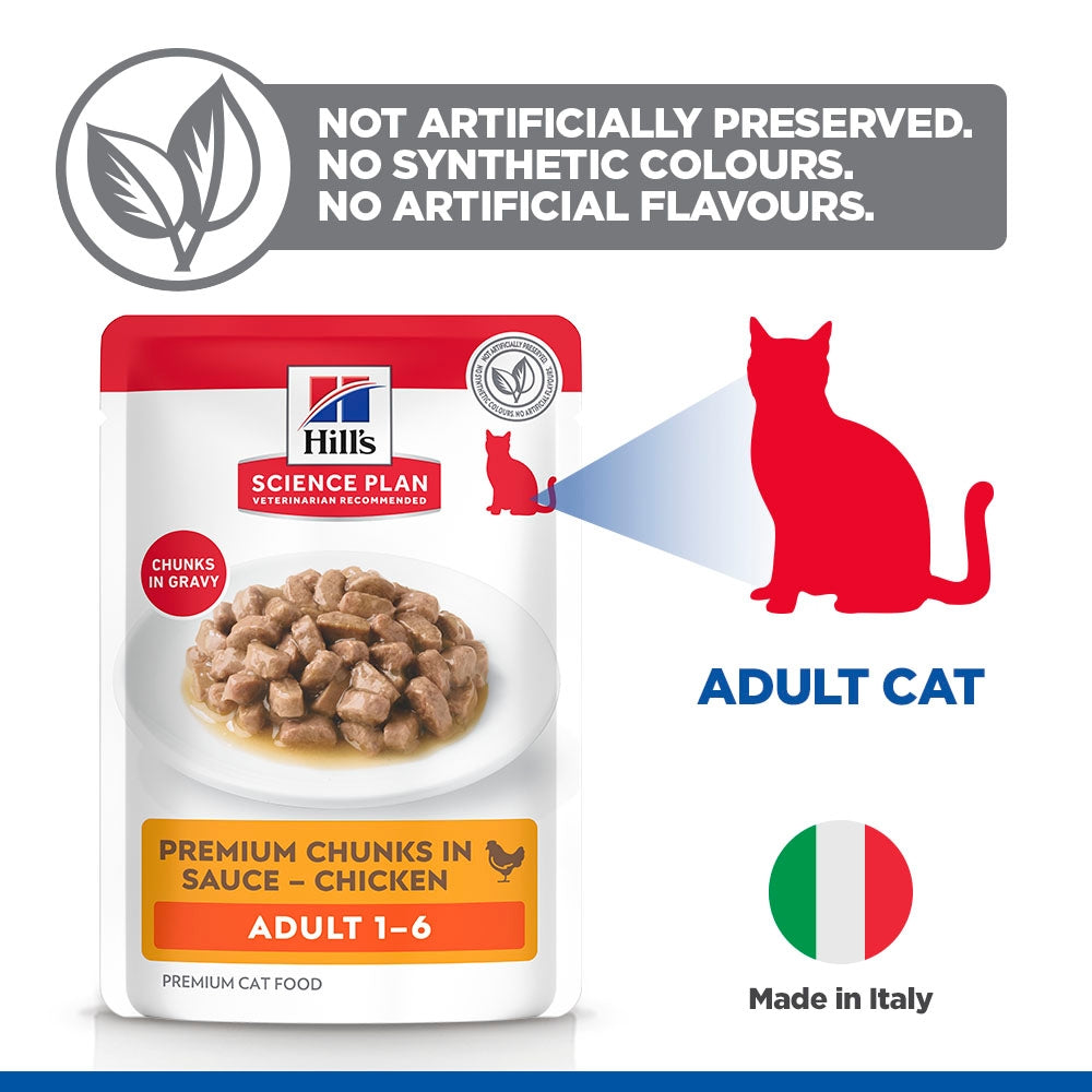 Hill's Science Plan Adult 1-6 Wet Cat Food - Chicken