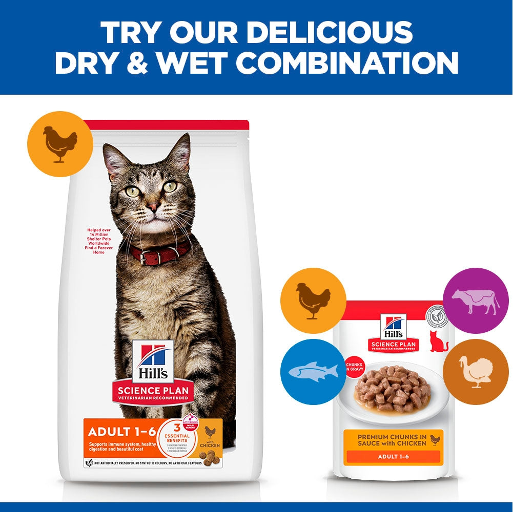 Hill's Science Plan Adult 1-6 Wet Cat Food - Chicken