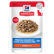 Hill's Science Plan Adult Wet Cat Food Premium Chunks in Sauce with Ocean Fish