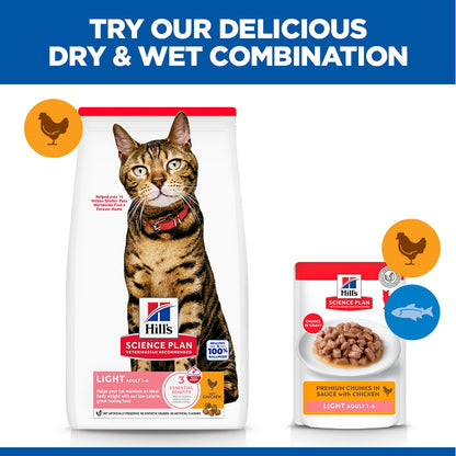 Hill's Science Plan Feline Adult Light Favourite Selection Pouches