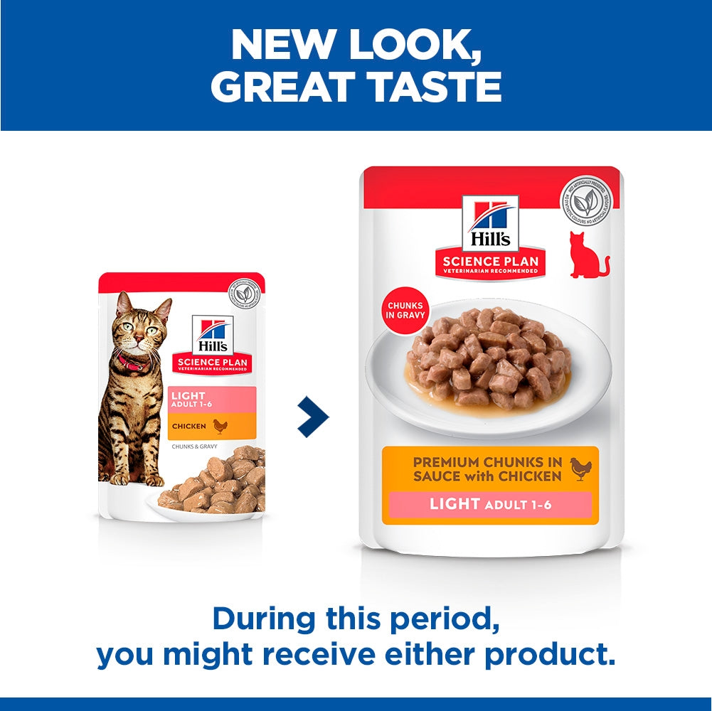 Hill's Science Plan Feline Adult Light Favourite Selection Pouches