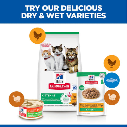 Hill's Science Plan Kitten Wet Food Multipack Chicken & Turkey