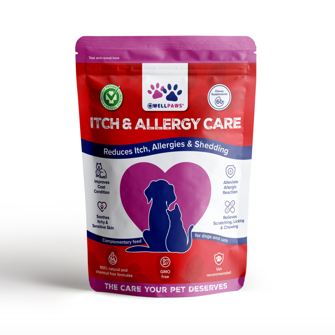 WellPaws Itch & Allergy Care Chewable Supplement for Dogs & Cats