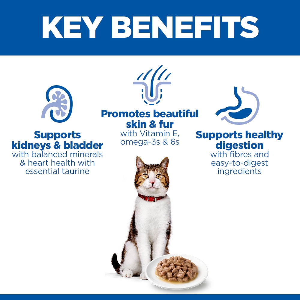 Hill's Science Plan Mature Adult 7+ Wet Cat Food Pouches - Favourite Selection