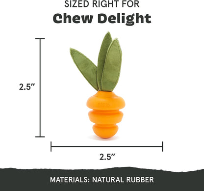 BARK Deep Roots Carrot Super Chewer Dog Toy