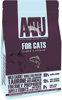 AATU 85/15 Complete Grain-Free Adult Dry Cat Food - Salmon & Herring