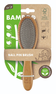 M-Pets Bamboo Ball Pin Brush for Dogs & Cats