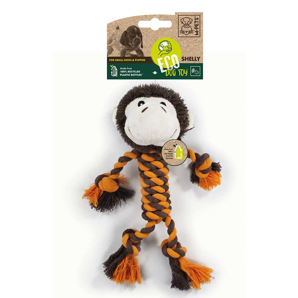Front View of M-Pets Eco Shelly Dog Toy - 33cm