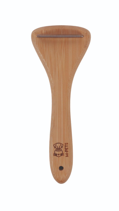 M-Pets Bamboo De-Shedding Brush for Dogs