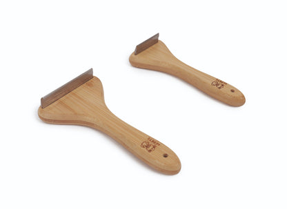 M-Pets Bamboo De-Shedding Brush for Dogs