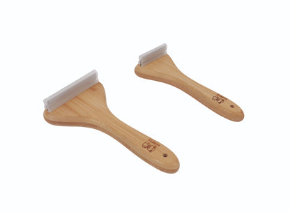 M-Pets Bamboo De-Shedding Brush for Dogs