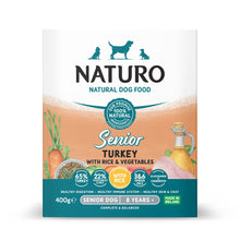 Naturo Senior Dog Food Turkey & Rice With Veg Tray