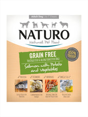Naturo Grain Free Dog Food  Salmon & Potato With Veg Tray