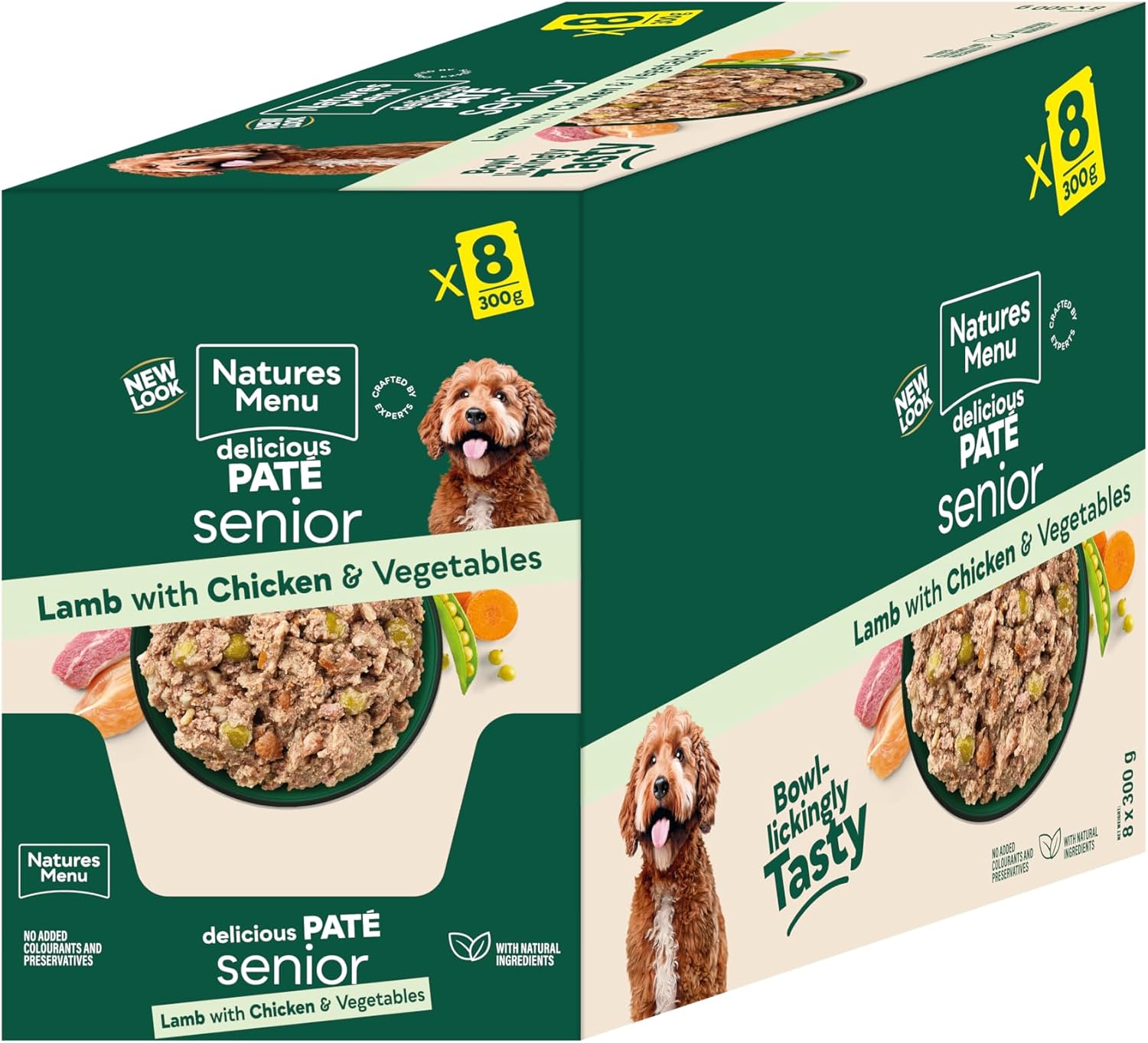 Natures menu Natures Menu Chicken Lamb Senior Wet Dog Food pet food packaging