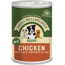 James Wellbeloved Puppy Wet Dog Food - Chicken Rice & Vegetables in Loaf