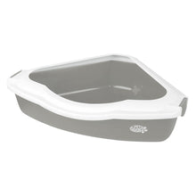 Petsentials Corner Litter Tray - Grey