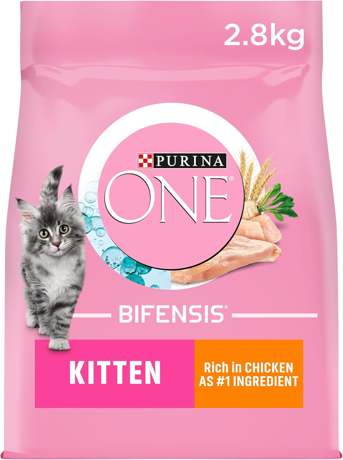 Purina One Purina One Chicken Kitten Dry Cat Food pet food packaging