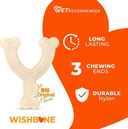 Nylabone Dura Chew Chicken Flavour Wishbone