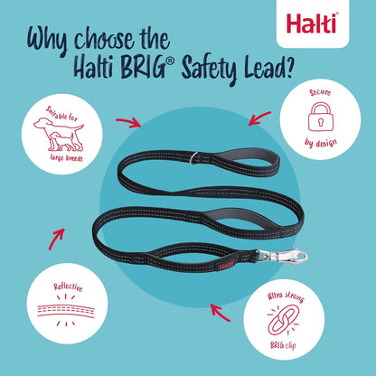 Halti BRIG Safety Dog Lead Black